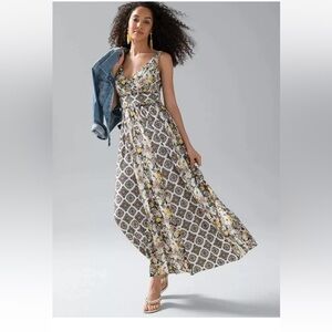 WHBM
Multicolor Capri Stripe Matte
Jersey Maxi Lined Dress • Size Small • EUC